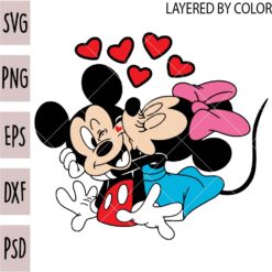 Disney Valentine SVG, Mickey Minnie Valentine SVG, Disney Love SVG