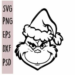 Grinch face SVG files, Christmas Grich SVG, Grinchmas svg