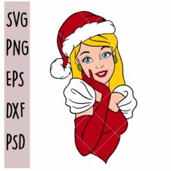 Princess Christmas SVG