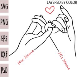 Finance Holding Hands SVG, Pinky Hold SVG, Love Hand Gesture SVG