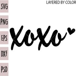 XOXO SVG, Valentine's Day Svg, Love Heart Svg, Valentine Quote SVG, Valentine 2024 SVG