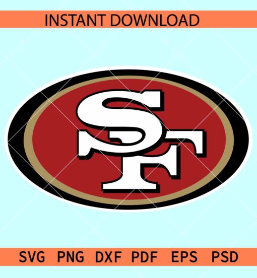 49ers Logo SVG, Team 49ers SVG, 49ers official Logo SVG