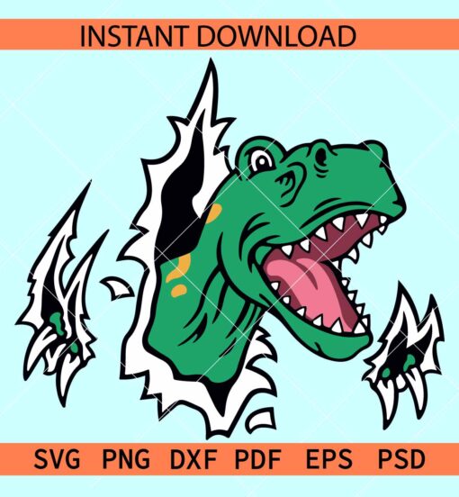 Aggressive T Rex SVG, Angry T- Rex SVG, Charging T-Rex SVG, Charging Dinosaur SVG 