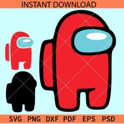 Among Us Layered SVG, Among Us vector SVG