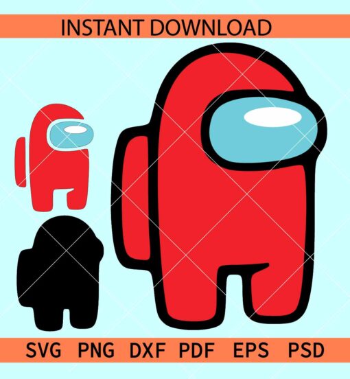 Among Us Layered SVG, Among Us vector SVG