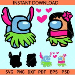 Among Us stitch SVG, Among Us Disney vector SVG, Among us layered SVG