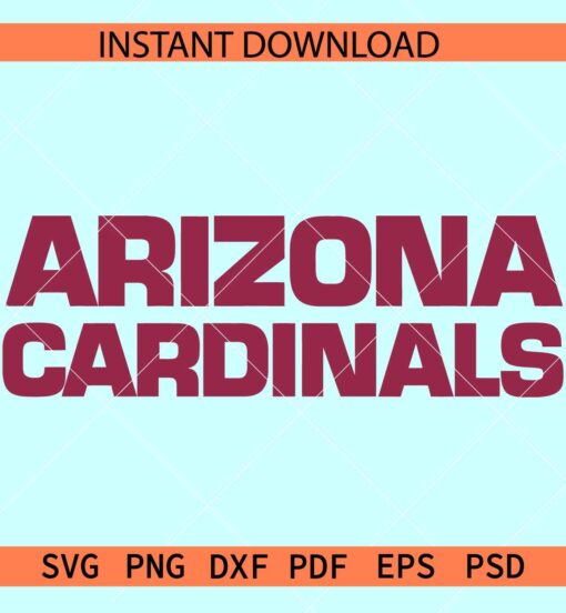 Arizona cardinals Name Logo SVG, The Cardinals Logo SVG, Team Cardinals SVG