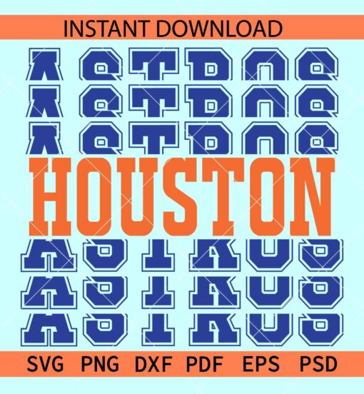 Astros Houston stacked SVG, Team Astros SVG, The Astros SVG
