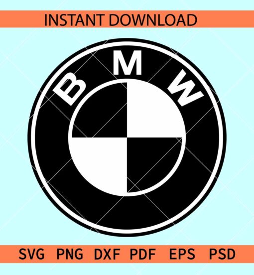 BMW Official Logo SVG, Layered BMW Logo SVG