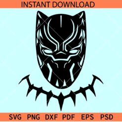 Black panther head SVG, Wakanda SVG, Movie Character SVG