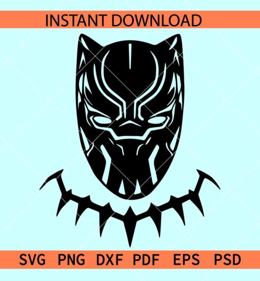 Black panther head SVG, Wakanda SVG, Movie Character SVG