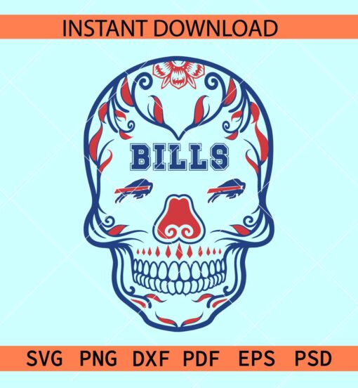 Buffalo bills Skeleton SVG, Buffalo bills Mask SVG, The Buffalos SVG
