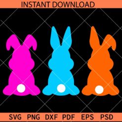 Bunnies SVG, Easter Bunnies SVG, Happy Easter Rabbits SVG