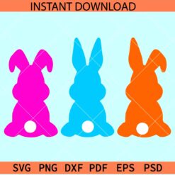 Bunnies SVG, Easter Bunnies SVG, Happy Easter Rabbits SVG