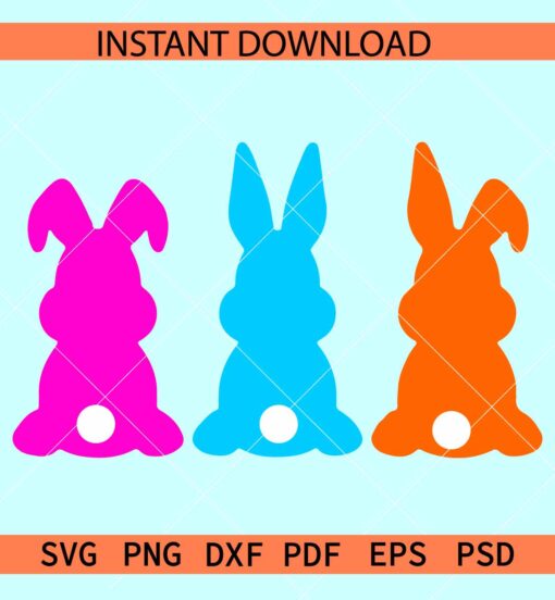 Bunnies SVG, Easter Bunnies SVG, Happy Easter Rabbits SVG