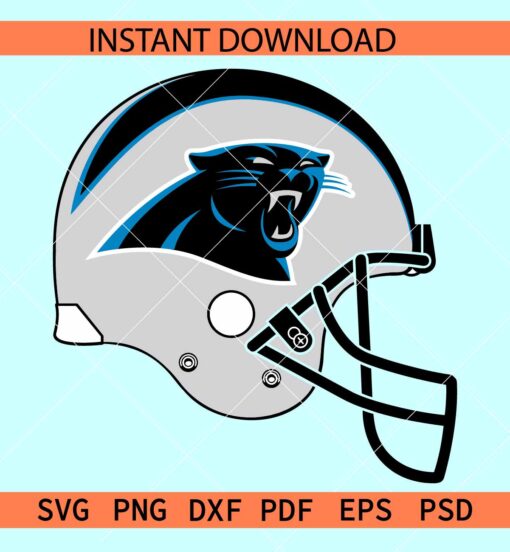 Carolina Panthers Helmet SVG, The panthers Helmet SVG, Panthers Football Helmet SVG