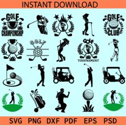 Golf Bundle svg, Golf Lover SVG, Golf Saying SVG, Golf Quotes Bundle SVG