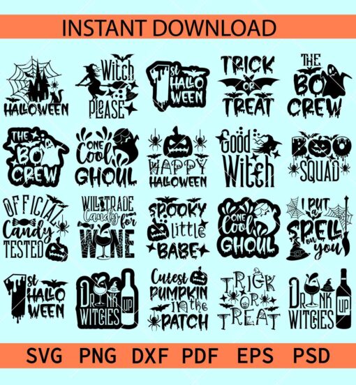 Halloween SVG Bundle SVG, Happy Halloween Bundle SVG, Trick or treat SVG, 1st Halloween SVG 