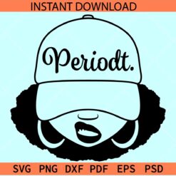 Periodt Afro Smirk SVG