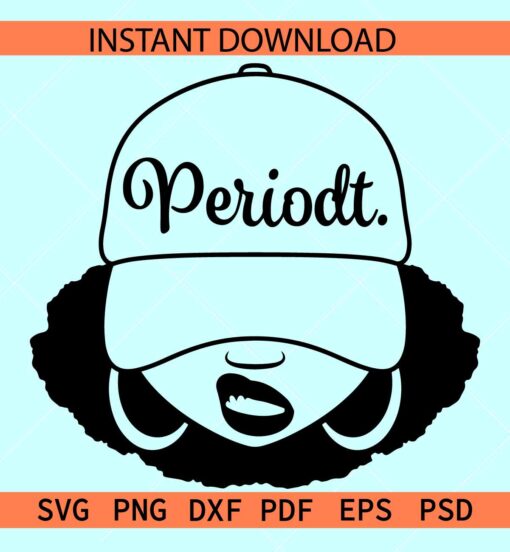 Periodt Afro Smirk SVG