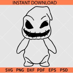 Baby Ooogie sketch SVG, Nightmare Before Christmas Oogie Boogie SVG