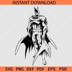 Batman Vector SVG, Batman Silhouette SVG, Batman Stencil SVG