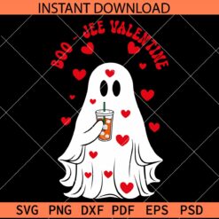 Boojee Valentine Stanley Tumbler Inspired Belt Bag SVG, Ghost with Inspired Belt Bag SVG