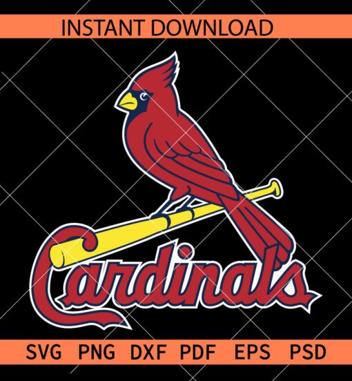 Cardinals SVG, louis cardinals logo SVG, The Cardinals SVG, Cardinal Bird SVG