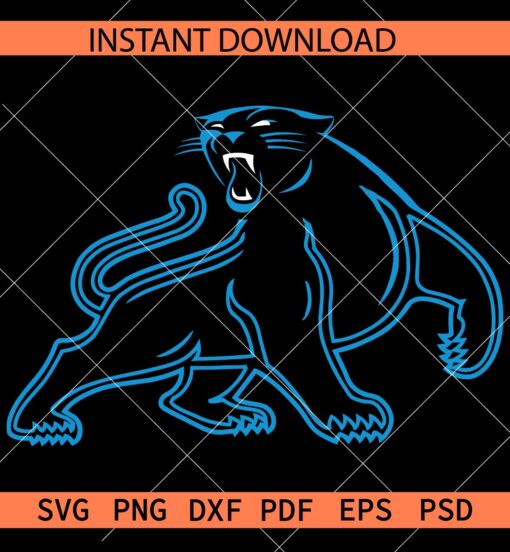 Carolina Panthers Official Logo SVG, The Panthers Logo SVG, Team Panthers SVG