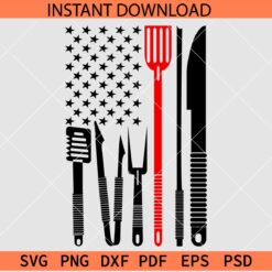 Chef Flag SVG, Spatula Flag SVG, Chef Utensils Flag SVG