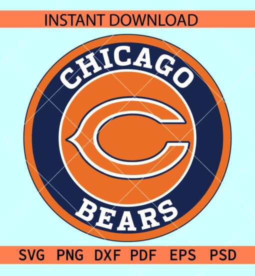 Chicago Bears Official Logo SVG, The bears Logo SVG, Team Bears SVG