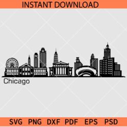 Chicago City SVG, Chicago City Vector SVG
