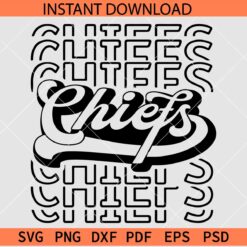 Chiefs Stacked Stacked SVG, The Chiefs SVG, Kansas City Chiefs SVG