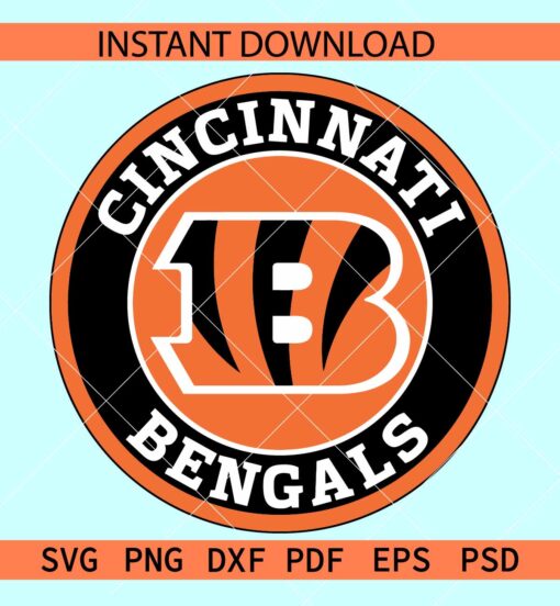 Cincinnati Bengals Official Logo SVG, The Bengals Logo SVG, Team Bengals Logo SVG