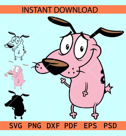 Courage the Cowardly Dog SVG