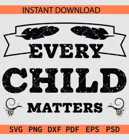 Distressed Every Child Matters SVG, Child Day Holiday SVG, Child Protection SVG