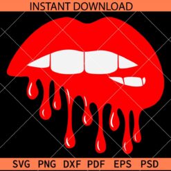 Dripping lips SVG, Drippy Kiss SVG, Dripping Kiss SVG, Girl Lips SVG