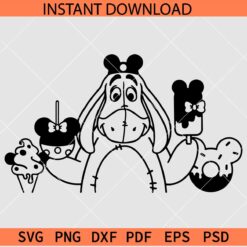 Eeyore Disney Snack SVG, Disneyland Snack Eeyore SVG, Disney Eeyore Snacks SVG