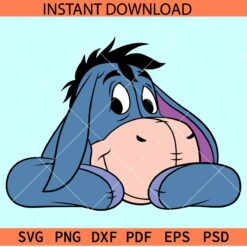 Eeyore Winnie the Pooh Layered SVG, Winnie the Pooh Colored SVG