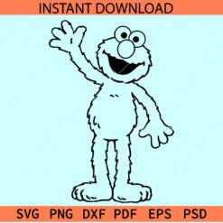 Elmo Outline SVG, Elmo Sketch SVG, Elmo coloring page SVG