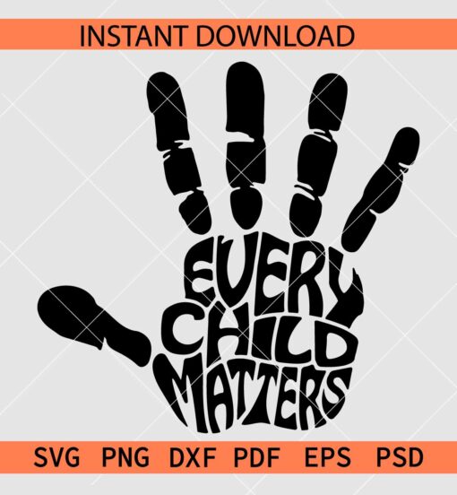 Every Child Matters Hand SVG, Every Child Matters Logo SVG, Every Child Matters Décor SVG