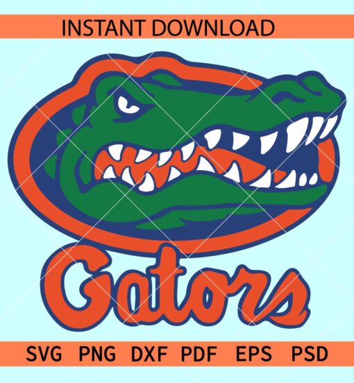 Gators SVG, The Gators SVG, Alligator Football SVG, Crocodile SVG