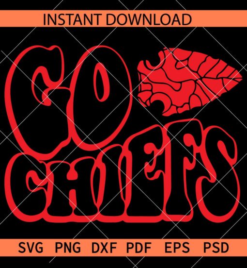 Go Chiefs SVG, Team Chiefs SVG, Kansas Chiefs SVG, The Chiefs SVG