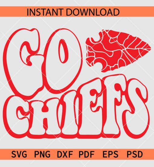 Go Chiefs SVG, Team Chiefs SVG, Kansas Chiefs SVG, The Chiefs SVG