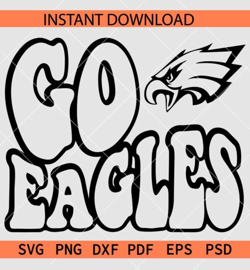 Go Eagles SVG, The Eagles SVG, Team Eagles SVG