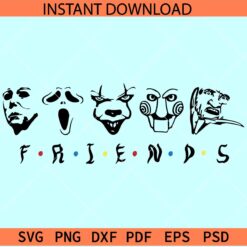 Halloween Friends SVG, Friends Halloween SVG, Screaming Ghost Friends SVG