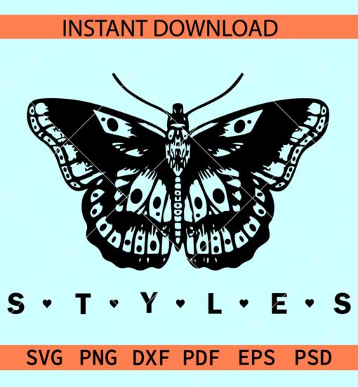 Harry styles Butterfly SVG, Movie Character Harry Styles SVG