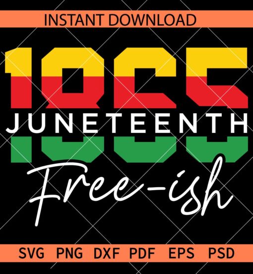 Juneteenth 1865 free-ish SVG, Juneteenth SVG, June 19th 1865 SVG