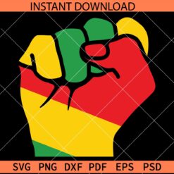 Juneteenth Fist SVG, Juneteenth Raise Hand SVG, June 19th Hand SVG