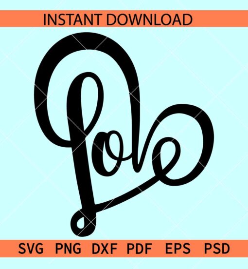 Love Heart Symbol SVG, Valentine Heart SVG, Love Vector SVG